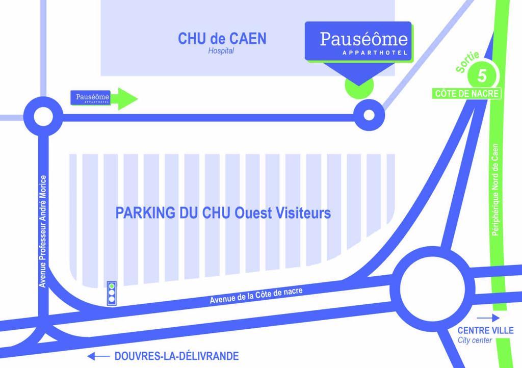 Pauseome Apparthotel 凯恩 外观 照片